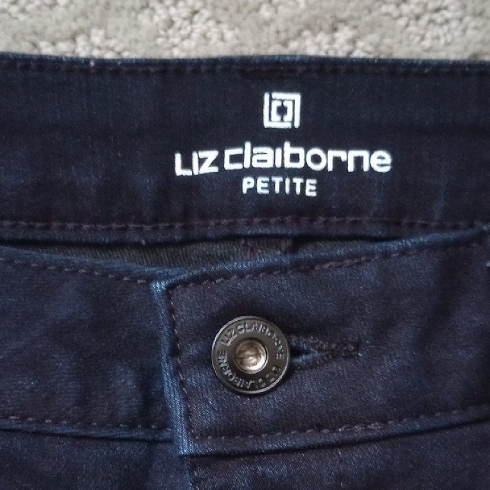 Liz Claiborne Dark Blue Denim Jeans - Picture 5 of 9